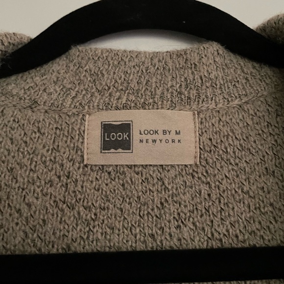 Look by M New York Cardigan Light Brown Sweater - Picture 3 of 7